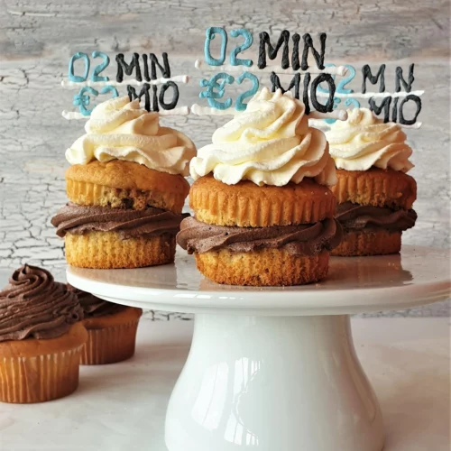 Schoko-Kaffee-Muffins mit Schokoganache