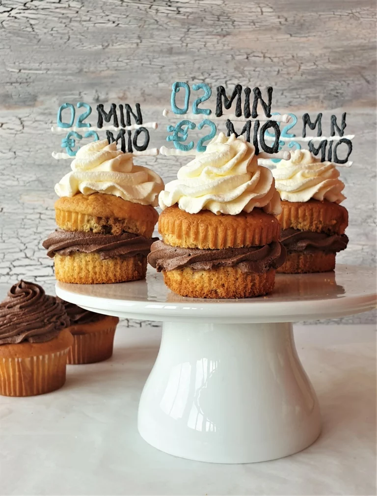 Schoko-Kaffee-Muffins mit Schokoganache