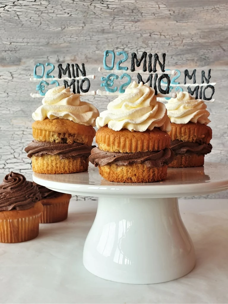 Schoko-Kaffee-Muffins mit Schokoganache