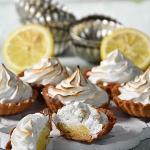 Lemoncurdtartelettes mit Zitronenscheiben, Mürbteigbasis