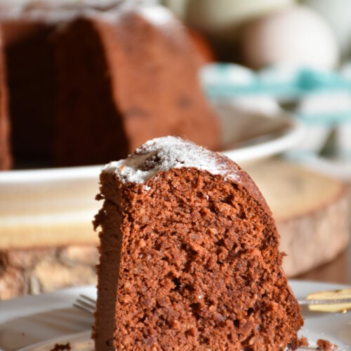 Schoko-Nuss-Kuchen mit Eiweiß gebacken