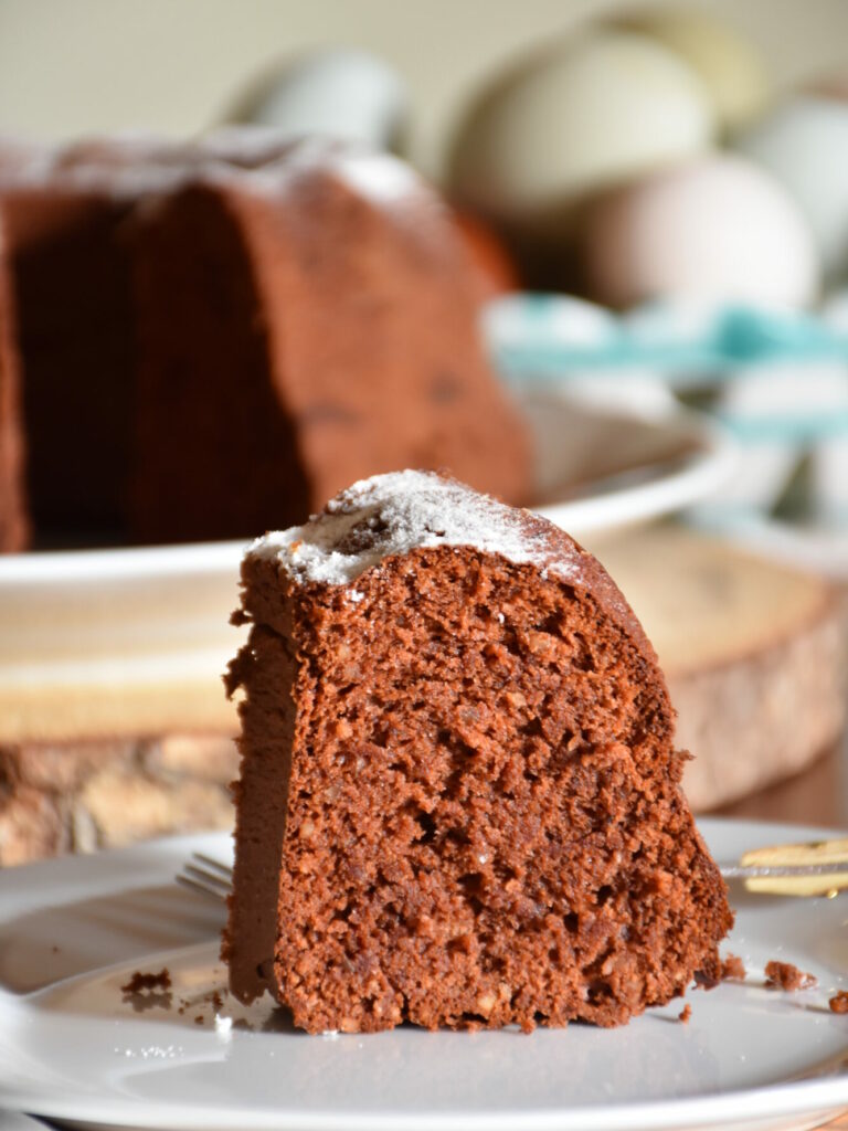 Schoko-Nuss-Kuchen mit Eiweiß gebacken