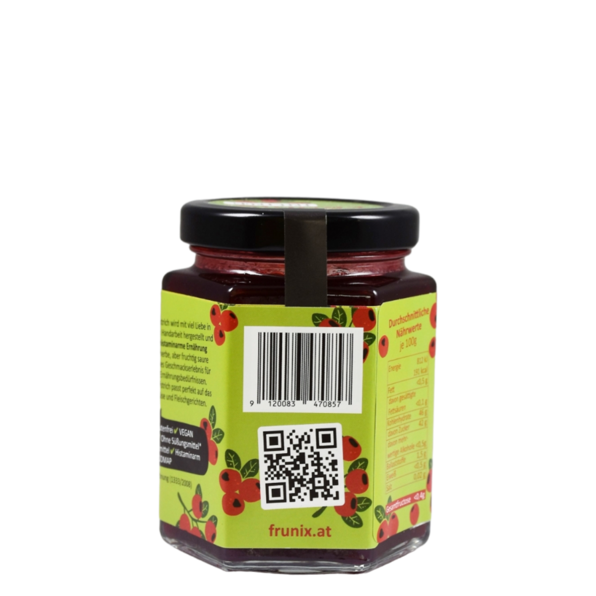 Cranberry-Fruchtaufstrich, fructosearm &amp; histaminarm