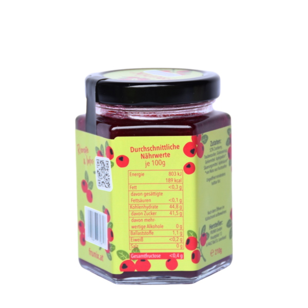 Cranberry-Marmelade, Preiselbeere, fructosearm, histaminarm, fructosearme Ernährung