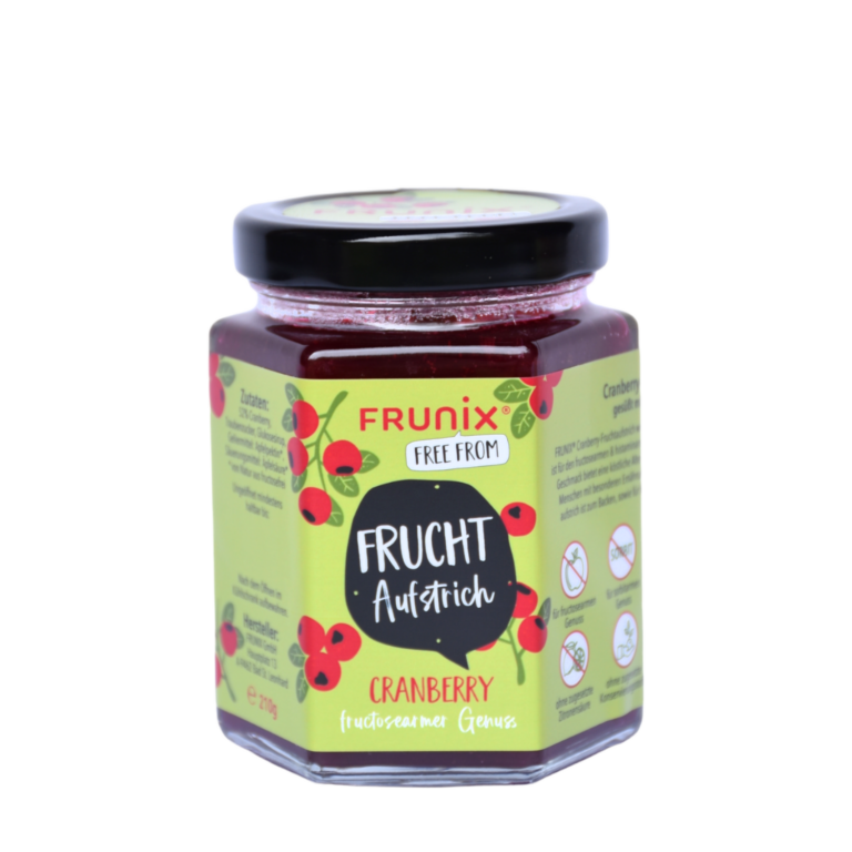 Cranberry-Marmelade, Preiselbeere, fructosearm, histaminarm, fructosearme Ernährung