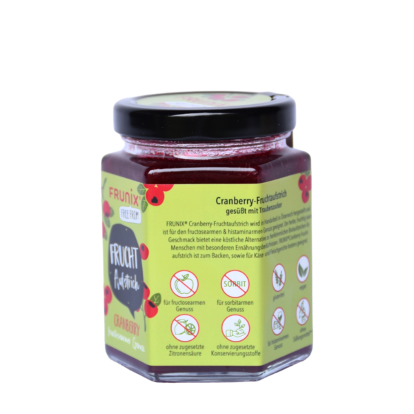 Cranberry-Marmelade, Preiselbeere, fructosearm, histaminarm, fructosearme Ernährung