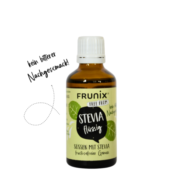 Flüssiges Stevia in der Tropfflasche, fructosefrei, zuckerfrei
