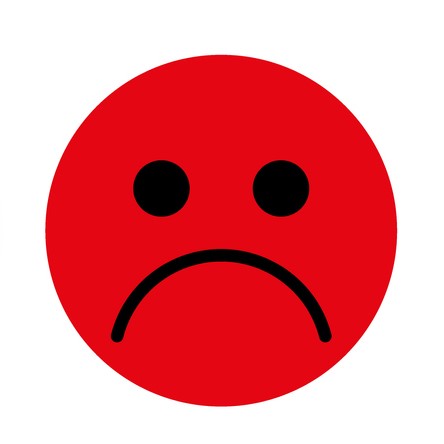 Emoticon - Unhappy Face - nicht genießbar
